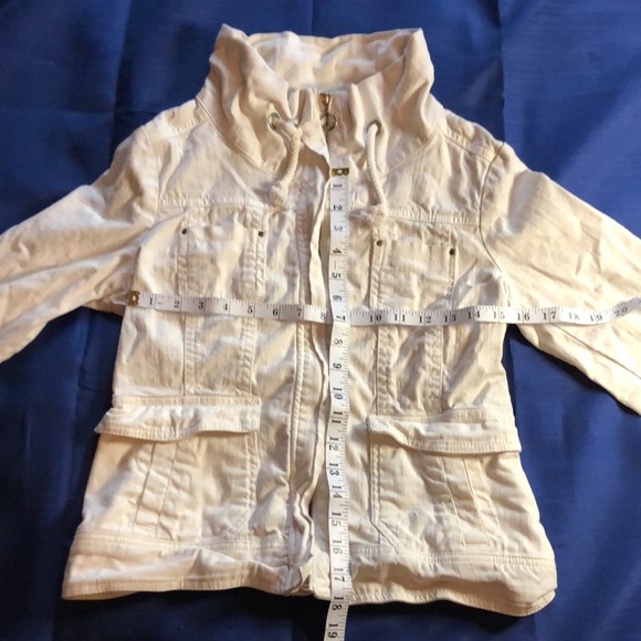 Y2K Garage Jean Jacket, White, Lightweight - Picture 9 of 15